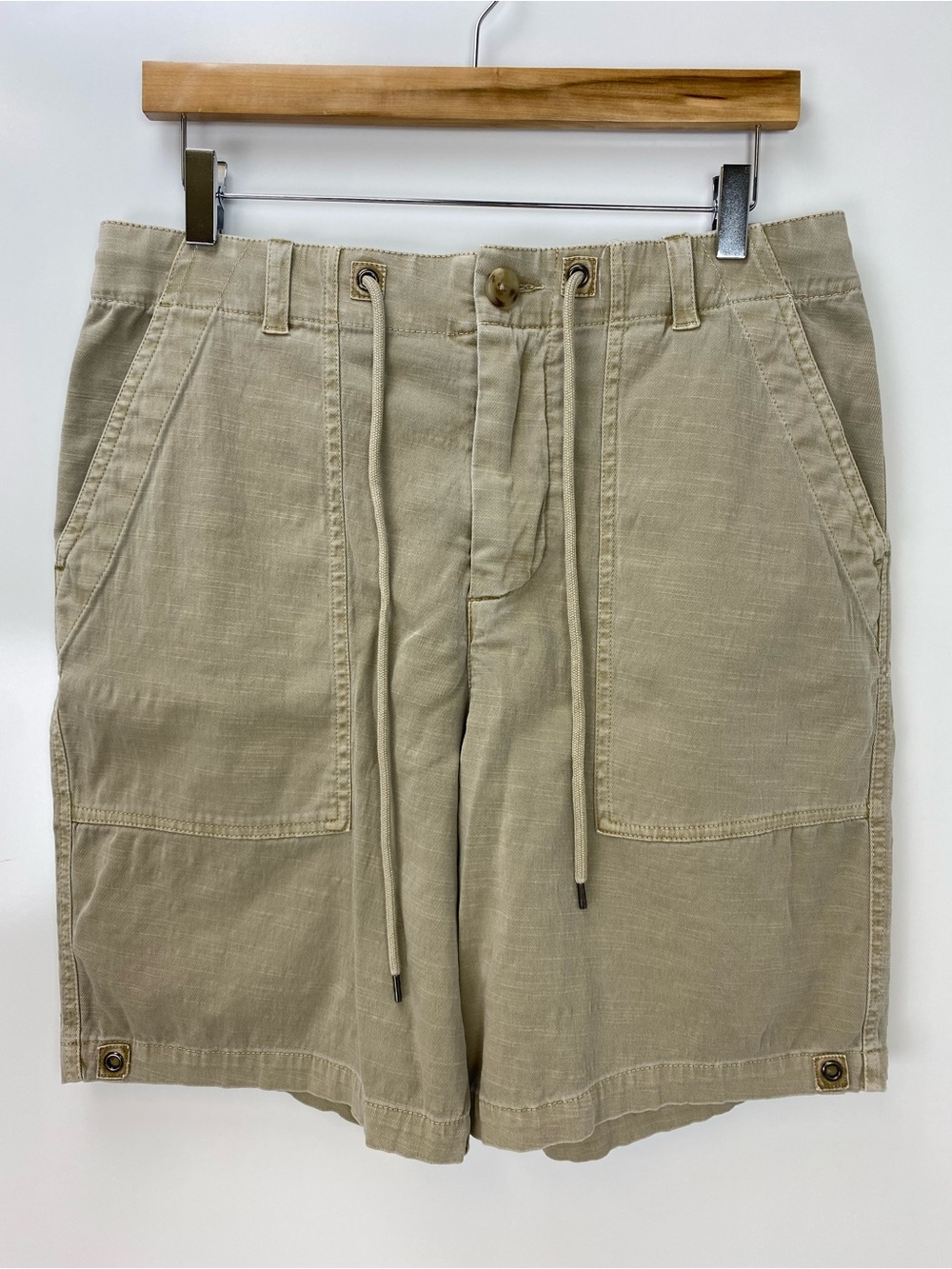 James Perse Beige Drawstring Shorts